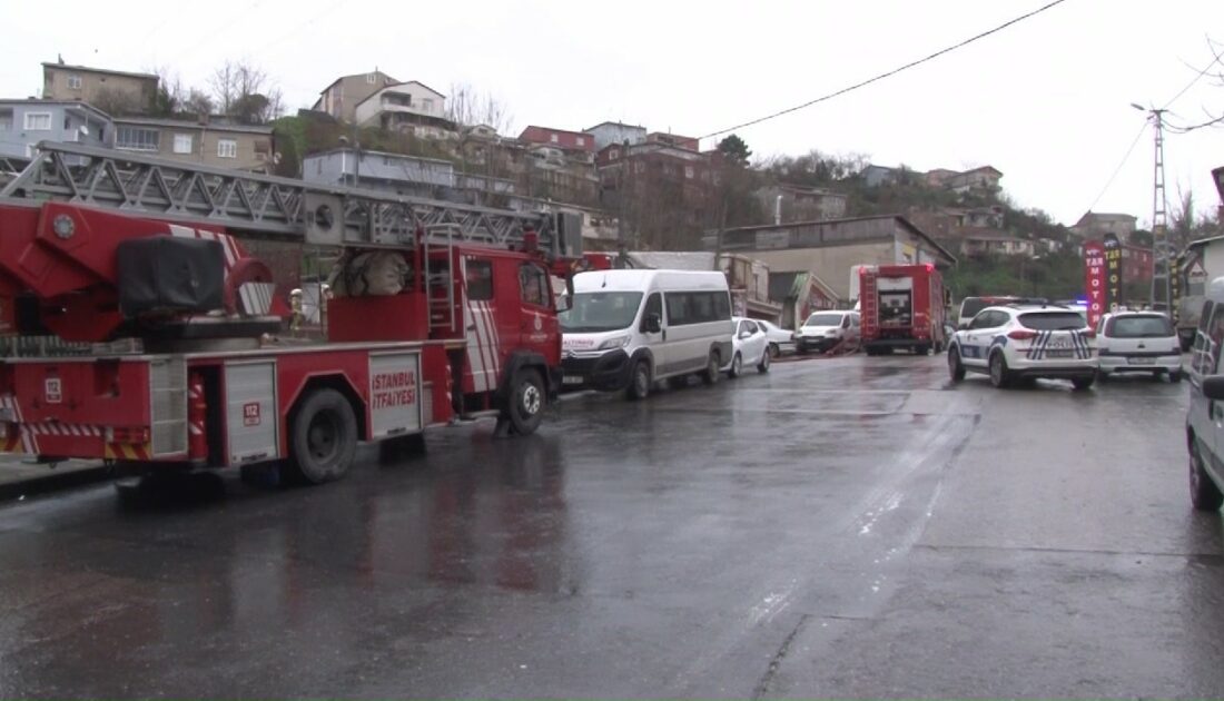 Tekne imalathanesi alev alev yandı