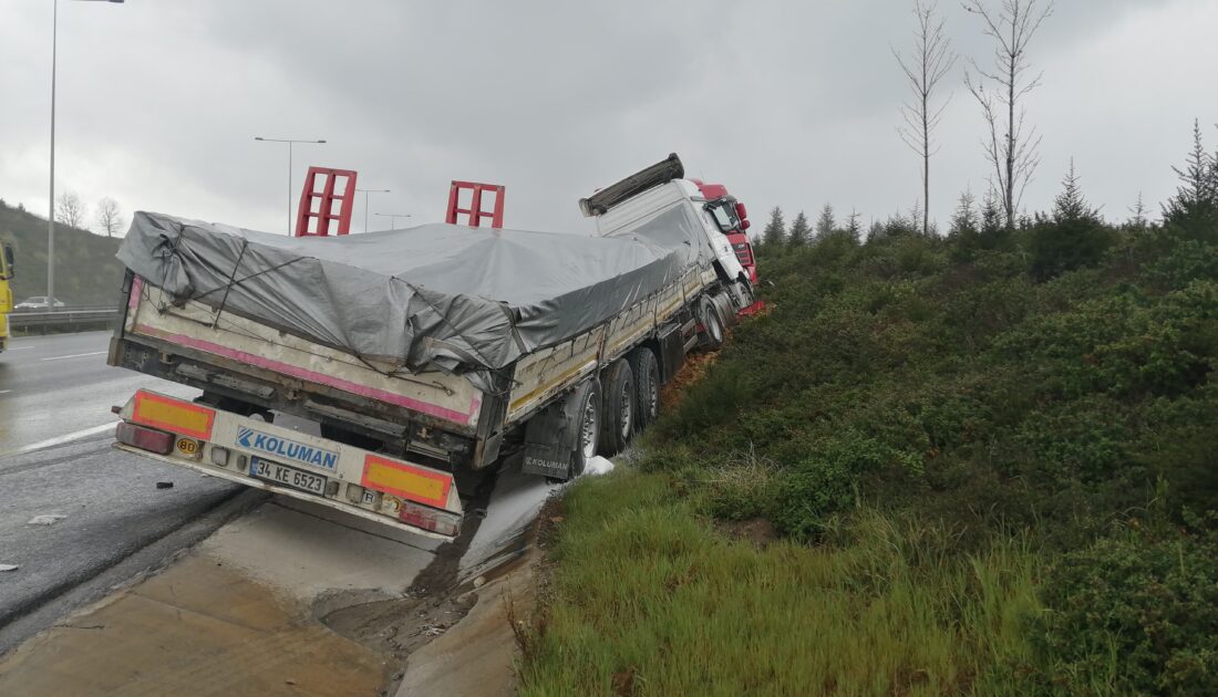 İki TIR çarpıştı: 1 yaralı