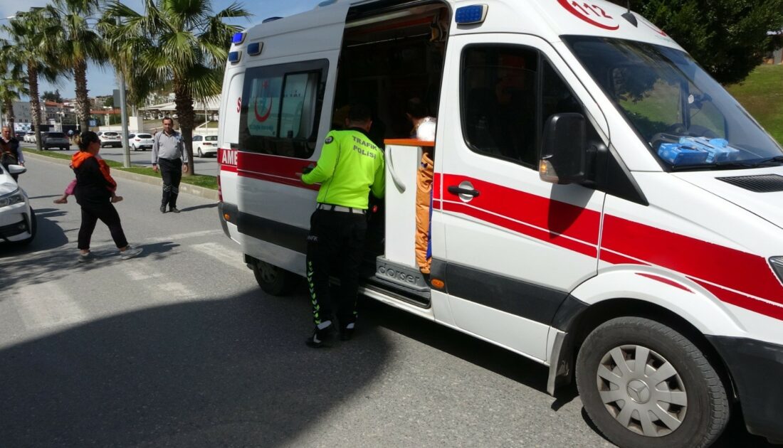 Yaya geçidinde otomobilin çarptığı bisikletli çocuk yaralandı