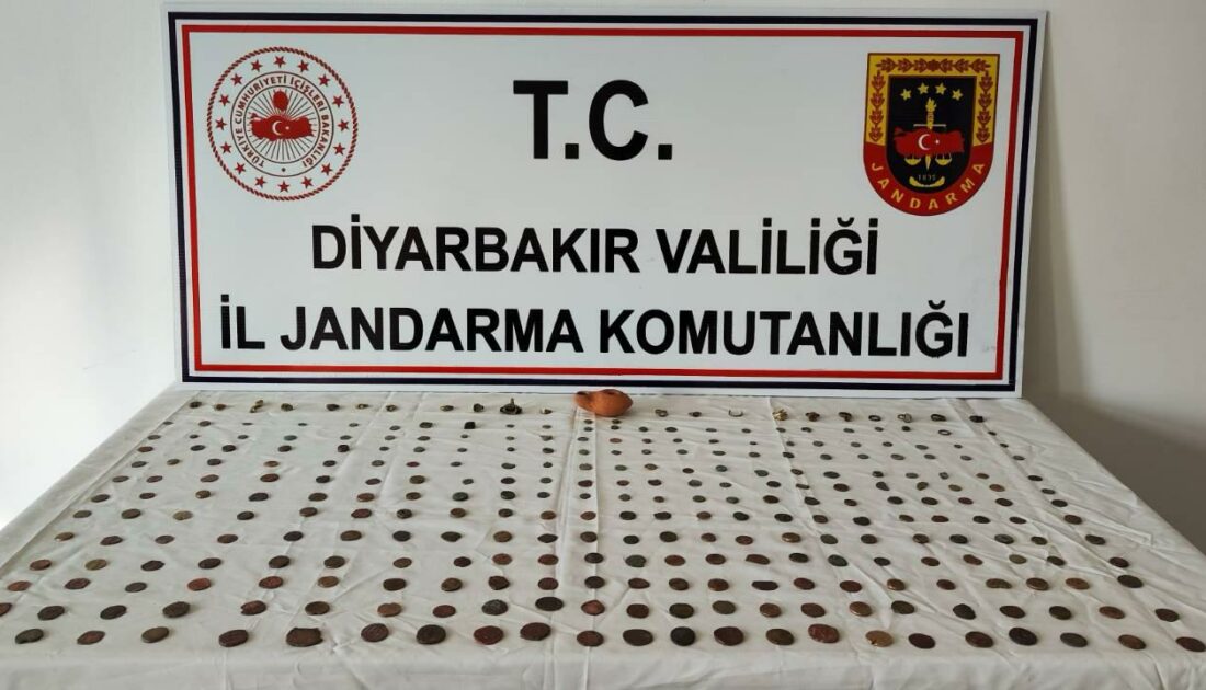 Diyarbakır’da 298 adet tarihi eser ele geçirildi: 7 gözaltı