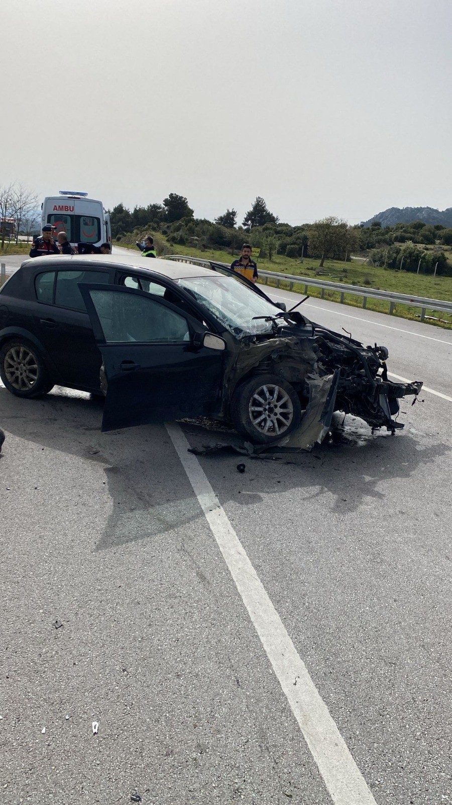 Çanakkale’de trafik kazası: 2 yaralı