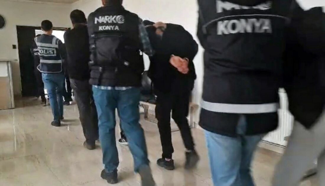 Konya’da binlerce uyuşturucu hap yakalandı