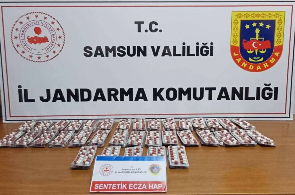 Binlerce sentetik ecza ile yakalanan şahıs gözaltına alındı