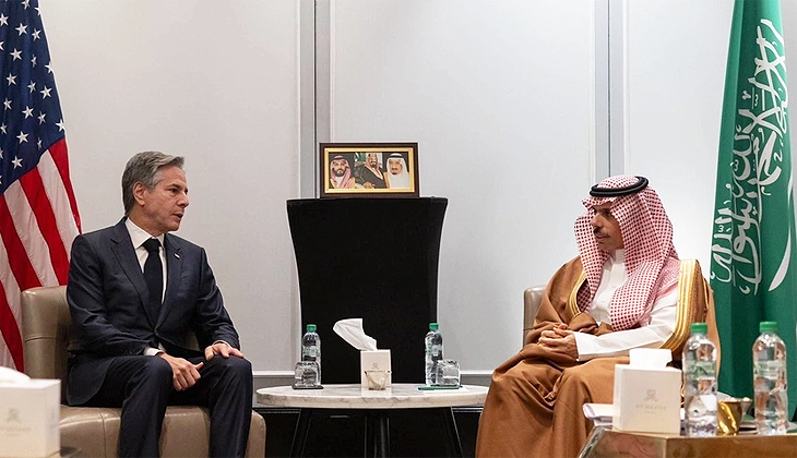 Blinken, Suudi Arabistan Dışişleri Bakanı Farhan ile görüştü