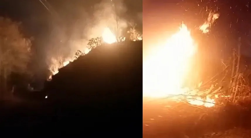 Rize’de ormanlık alanda yangın çıktı