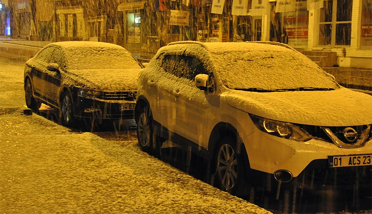 Kars’ta yoğun kar yağışı