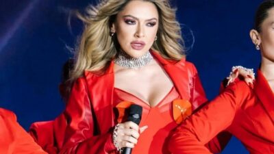 Hadise kırmızılar içinde