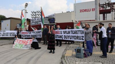 Bursa’da İsrail ile ticaret yapanları ifşa eylemi!