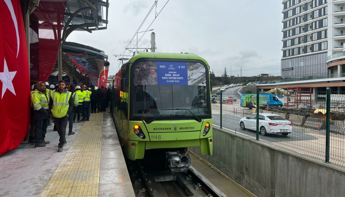 Emek-Şehir Hastanesi metro hattının ilk istasyonu açıldı