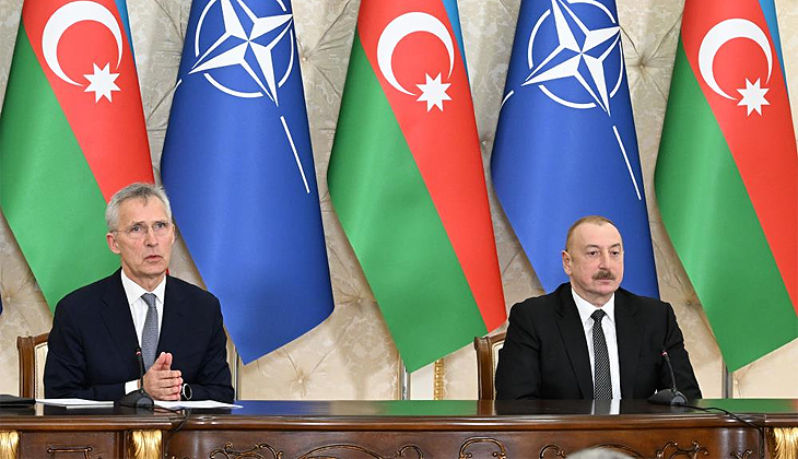 Aliyev, NATO Genel Sekreteri Stoltenberg’i kabul etti