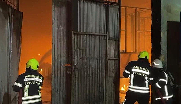 Tarsus’ta galvaniz kaplama tesisinde yangın