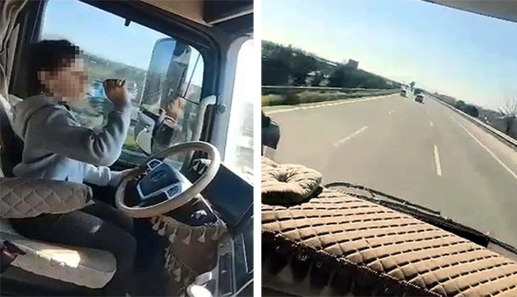 12 yaşındaki kızına TIR kullandıran babaya ceza