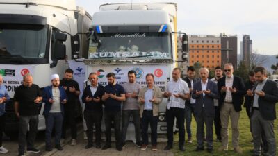Gazze için yardım TIR’ları Bursa’dan yola çıktı