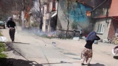 Bursa’da panik dolu anlar: Evler alev alev yandı!