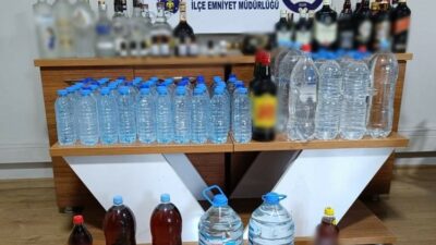 Mudanya’da sahte içki operasyonu: 105 litre sahte alkol ele geçirildi