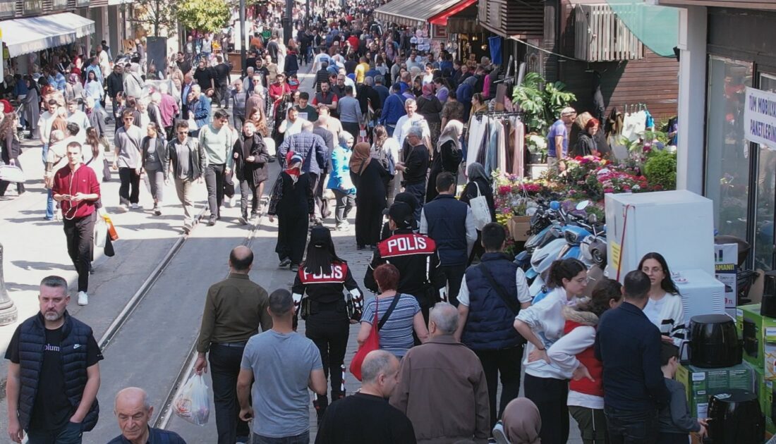Bursa polisi bayram öncesi çarşı bölgesinde kuş uçurtmadı