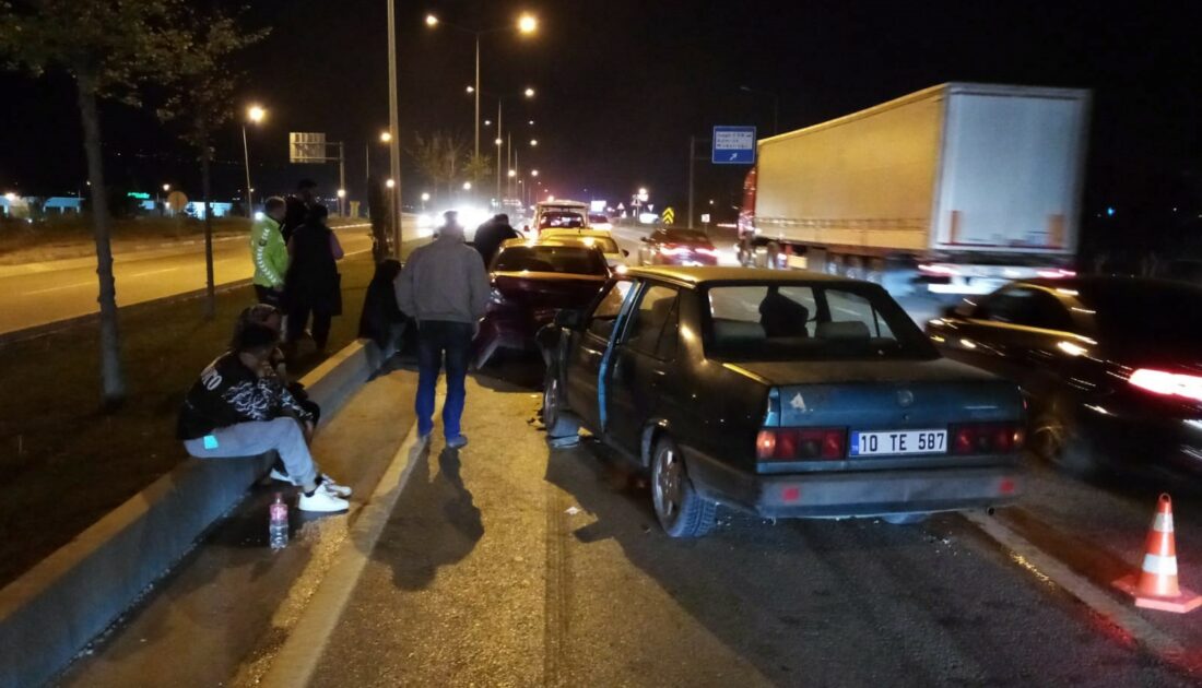 Bursa’da zincirleme kaza: 4 yaralı