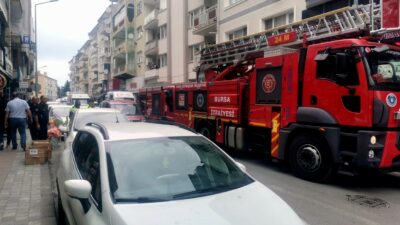 Bursa’da yangın alarmı felaketi önledi