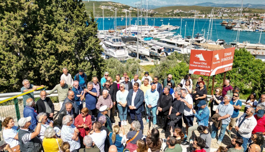 İzmir Sığacık’ta yat limanı protestosu