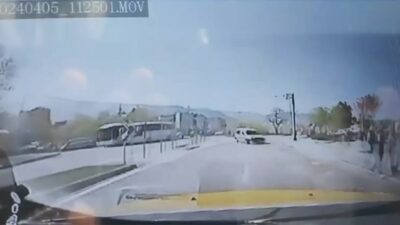 Bursa’da ters şeride girdi, facianın eşiğinden döndü