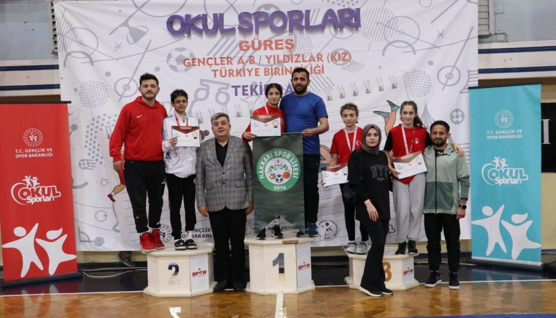 Hakkarili sporcular Türkiye birincisi oldu