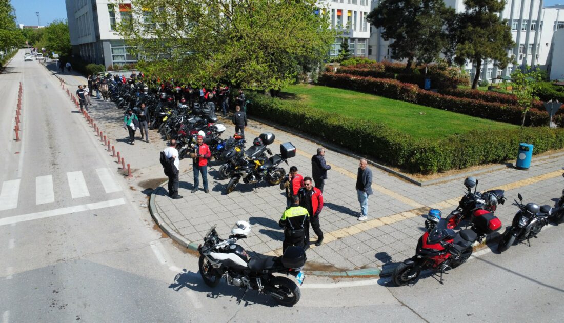 Bursa’da motosikletliler hemofili farkındalık için sürdü