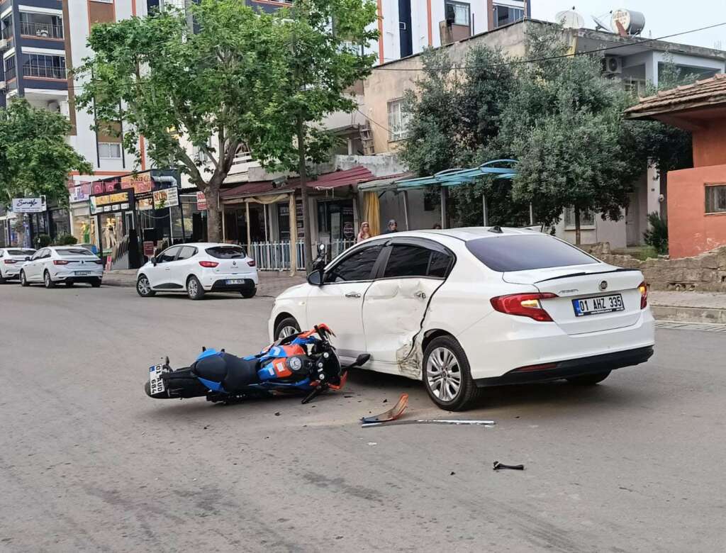 Motosiklet kazasında 1 kişi yaralandı