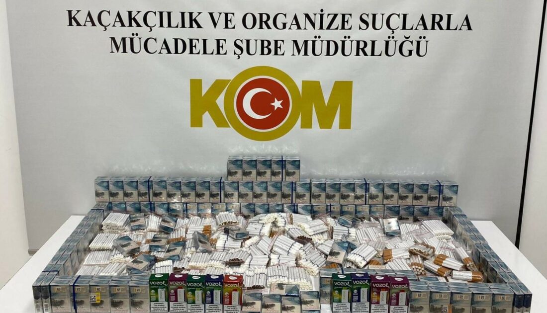 Binlerce doldurulmuş makaron sigara ele geçirildi