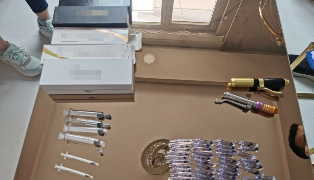 Merdiven altı güzellik salonuna baskın