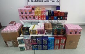 Milyon liralık kaçak parfüm ele geçirildi