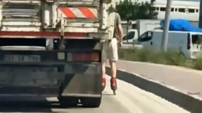 Bursa’da patenli genç canını hiçe saydı