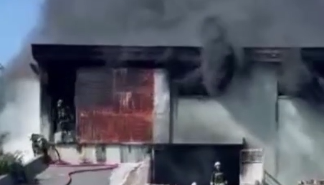 Tekirdağ’da fabrikada korkutan yangın
