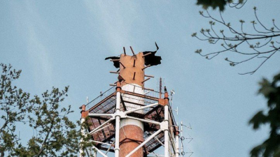 Ukrayna’da 240 metrelik TV kulesi vuruldu