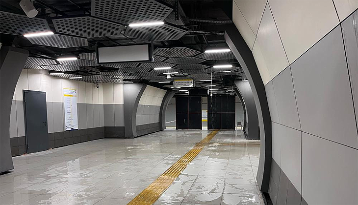 İstanbul’da metro istasyonunu su bastı