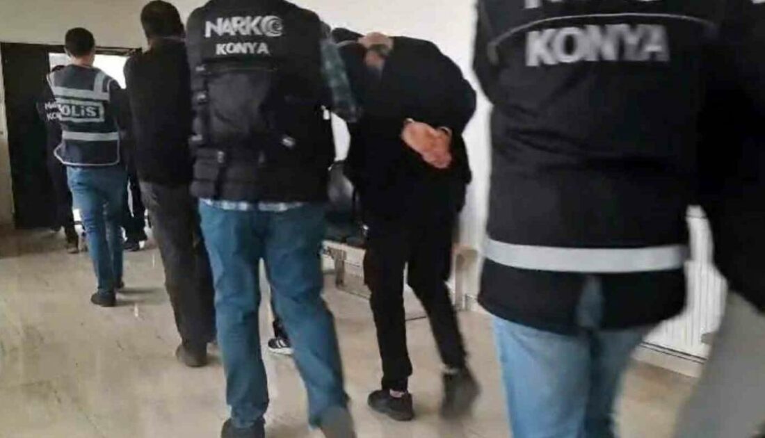 Konya’da on binlerce uyuşturucu hap ele geçirildi: 4 tutuklama