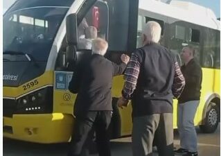 Bursa’da yumruklu yol kavgası kamerada