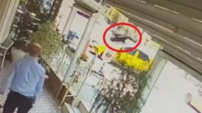 Bursa’da yanlış yerden dönen taksiye çarparak takla attı
