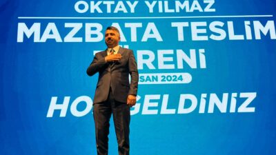 Başkan Yılmaz’ın mazbata töreninde gerginlik!