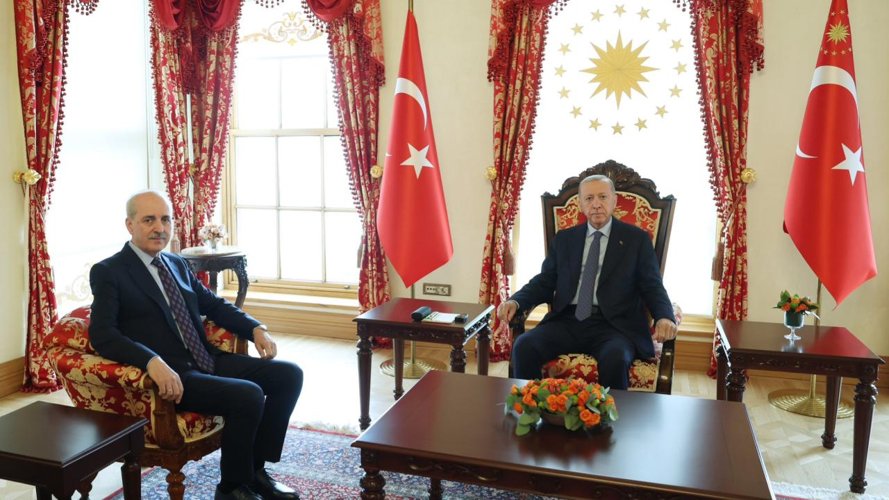 Erdoğan, TBMM Başkanı Kurtulmuş’u kabul etti