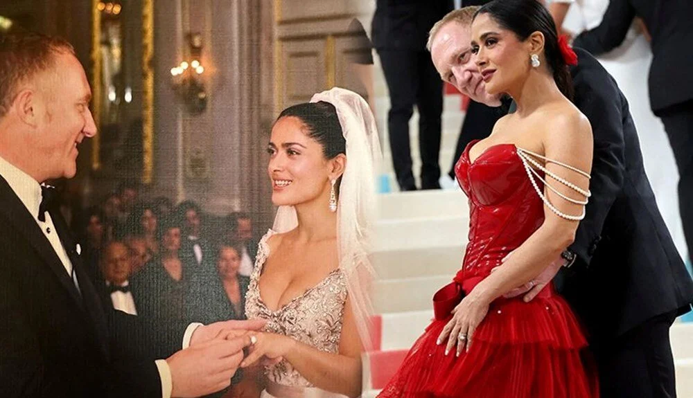 Salma Hayek’ten romantik kutlama: Hiç görülmemiş fotoğrafları paylaştı