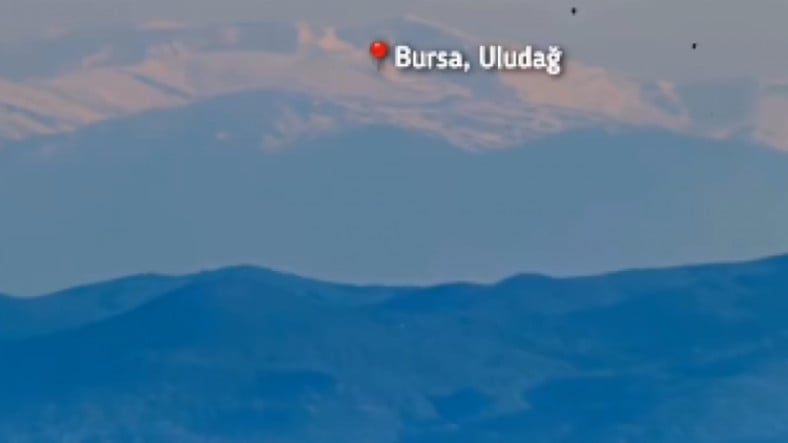 Uludağ’ın zirvesi İstanbul’dan görüldü