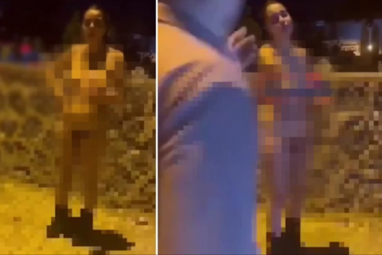 Şanlıurfa’da genç bir kadın sokak ortasında çırılçıplak görüntülendi