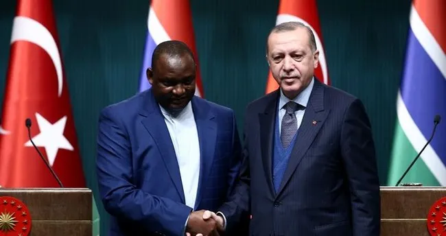 Cumhurbaşkanı Erdoğan, Gambiya Cumhurbaşkanı Barrow ile görüştü