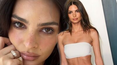 F1 Grand Prix’te Emily Ratajkowski de boy gösterdi!
