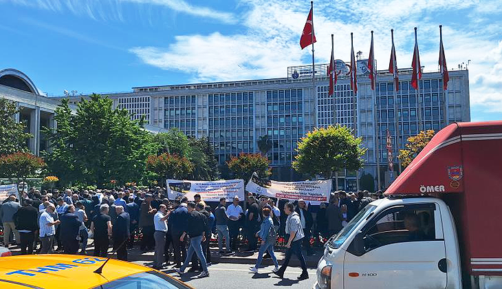 Özel halk otobüsü esnafından İBB’ye protesto