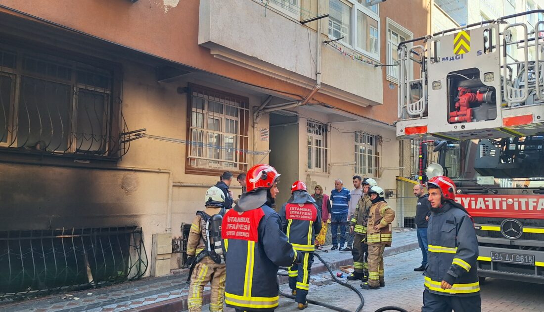 Bodrum kattaki daire alev alev yandı: Faciadan dönüldü