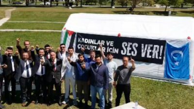 BBP’den Filistin destek çadırına ziyaret