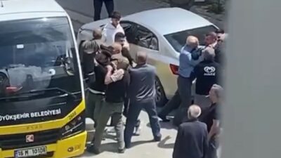 Bursa’da yol verme tartışması kavgaya dönüştü!