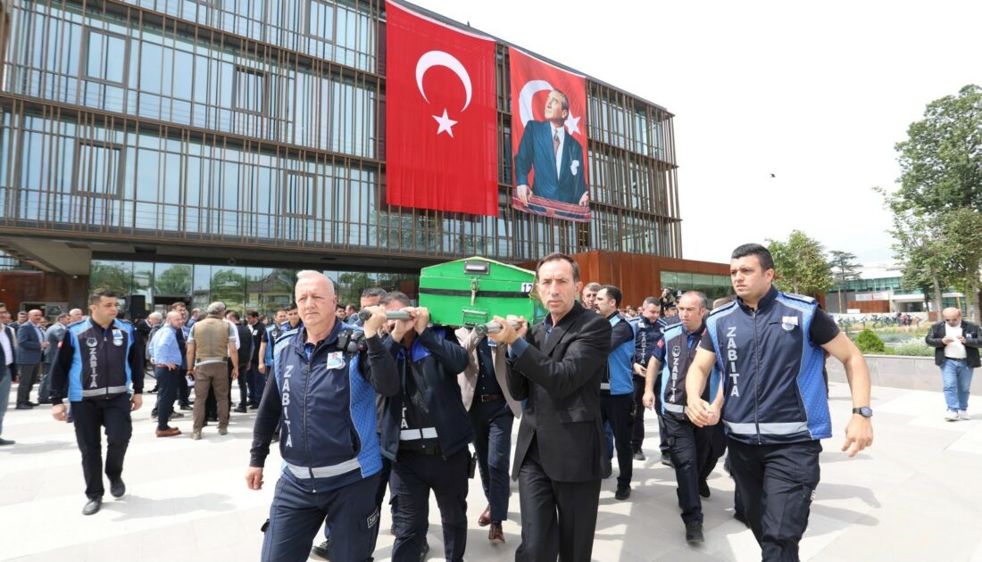 Vefat eden zabıta memuru Mustafa Şengün için Bursa’da tören düzenlendi