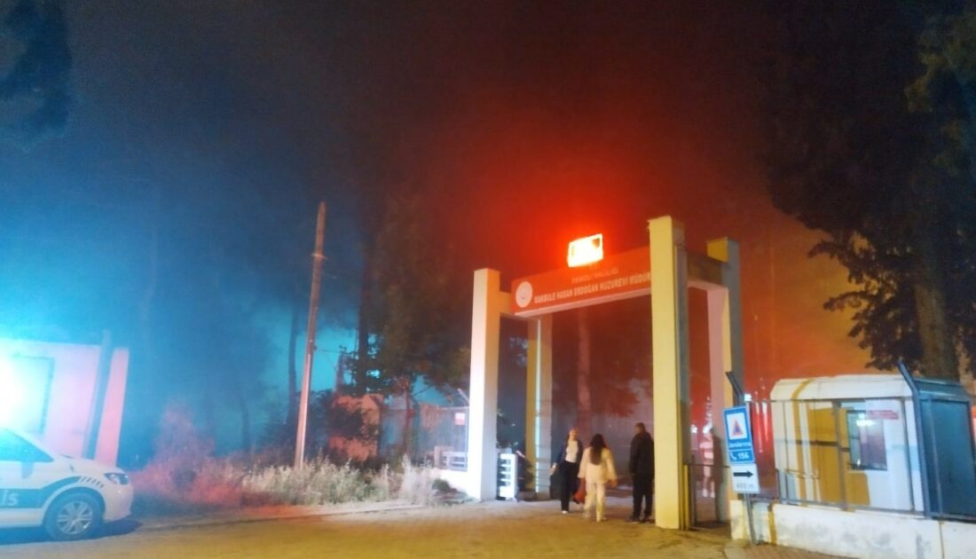 Huzurevinde yangın paniği